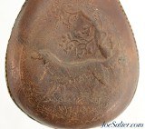 Lot of 3 Antique Leather Shot and Powder Bags - 3 of 6