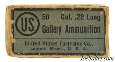 Sealed! US Cartridges Co. Gallery 22 Long Lesmok Ammo Lowell Mass - Image 1 of 6