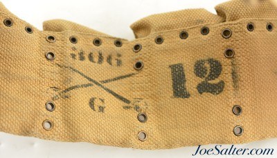 Pre-WW1 US M1903 Mills Cartridge Belt 306th Cavalry Regiment, Troop G - Image 7 of 7
