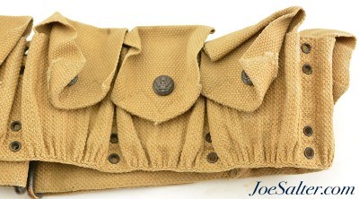 Pre-WW1 US M1903 Mills Cartridge Belt 306th Cavalry Regiment, Troop G - Image 5 of 7