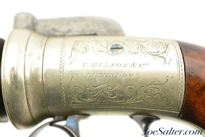 Fine British Bar Hammer Pepperbox Pistol by Thomas Wilson of Liverpool - Image 7 of 15