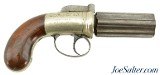 Fine British Bar Hammer Pepperbox Pistol by Thomas Wilson of Liverpool