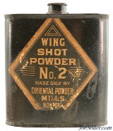 Rare Wing Shot Powder Tin oriental Powder Mills Boston - Image 3 of 5