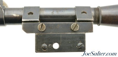 Scarce Pre-War R. Noske #1 Type A 2.5x Scope with Rare Noske Mount - Image 5 of 9