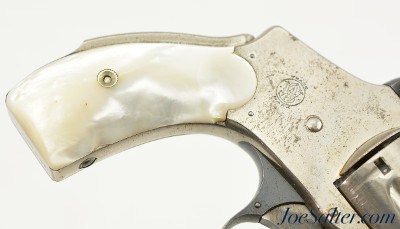 Smith & Wesson 38 Safety Hammerless 4th Model Pearl Stocks - Image 2 of 12