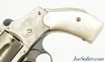 Smith & Wesson 38 Safety Hammerless 4th Model Pearl Stocks - Image 4 of 12