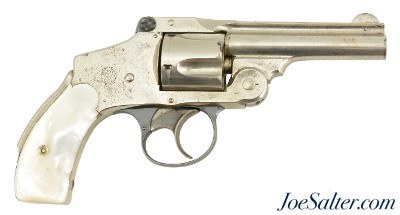 Smith & Wesson 38 Safety Hammerless 4th Model Pearl Stocks - Image 1 of 12