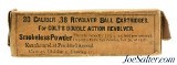 Sealed! Frankford Arsenal 38 Cal. Ball Ammo Colt Double Action Revolver 1912