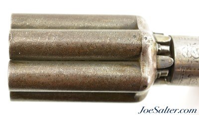 Belgian Large Bore Underhammer Pepperbox by Gilles Mariette of Liege - Image 10 of 13