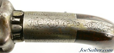 Belgian Large Bore Underhammer Pepperbox by Gilles Mariette of Liege - Image 9 of 13
