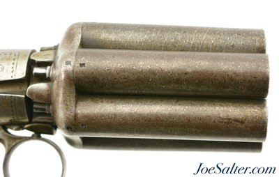 Belgian Large Bore Underhammer Pepperbox by Gilles Mariette of Liege - Image 4 of 13