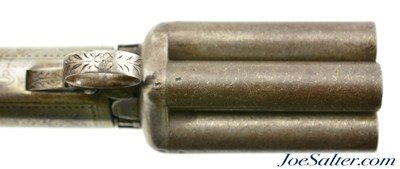 Belgian Large Bore Underhammer Pepperbox by Gilles Mariette of Liege - Image 12 of 13