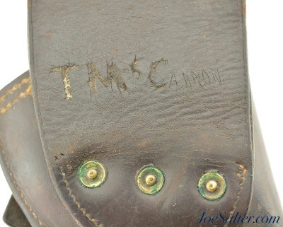 US M1892 WWI Revolver Holster Unit Marked - Image 4 of 6