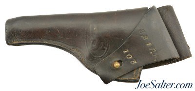 US M1892 WWI Revolver Holster Unit Marked - Image 1 of 6