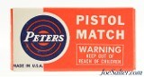 1962 Match Issue Peters "Pistol Match" 22 LR Ammo Brick Fresh - 1 of 7