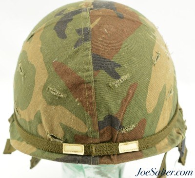 Korea - Vietnam Era M1 Helmet with Liner - Image 3 of 12