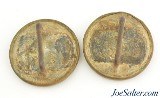 US Civil War Era Calvary Bridle Rosettes - Image 2 of 2
