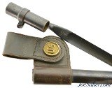 US M1873 Trapdoor Socket Bayonet and Scabbard with Frog - 1 of 10