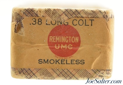 Full & Sealed! WWI Era 38 Long Colt Smokeless Ammo Remington UMC - Image 3 of 6