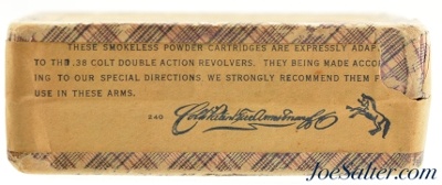 Full & Sealed! WWI Era 38 Long Colt Smokeless Ammo Remington UMC - Image 4 of 6