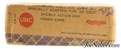 Full & Sealed! WWI Era 38 Long Colt Smokeless Ammo Remington UMC - Image 2 of 6