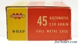 Excellent Immediate Post WWII Winchester 45 Auto Ammo Full Box - 3 of 7