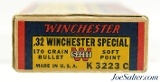 Winchester 32 Win Special Super Speed "1939" Box Soft Point Ammo - Image 5 of 7