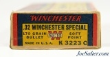 Winchester 32 Win Special Super Speed "1939" Box Soft Point Ammo - Image 3 of 7