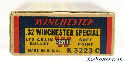 Winchester 32 Win Special Super Speed "1939" Box Soft Point Ammo - Image 5 of 7