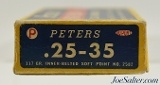 Peters High Velocity 25-35 Ammo Kings Mills Box 117 Grain SP - 5 of 7