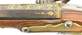 Beautiful Pair of French Gold Inlaid Traveling Pistols by Pierre Goullioud of St. Etienne - 9 of 15