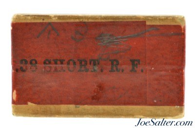Excellent Sealed! Winchester 38 Short RF Black Powder Ammo Model 1885 - Image 5 of 6