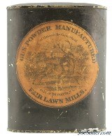 Antique Fair Lawn Mills Gun Powder Tin Hazardville Conn.