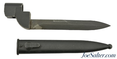 South African Pattern No. 9 Bayonet with M1 Scabbard UZI Blade - Image 1 of 7