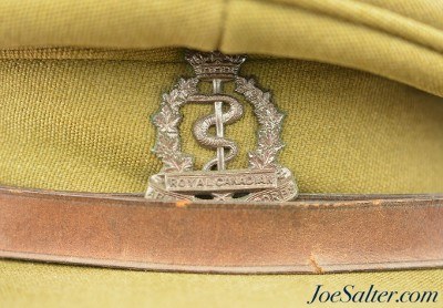 WWII Canadian Officers Visor Cap Medical Corp. - Image 3 of 8