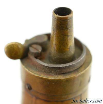 Antique Shell Style Pistol Powder Flask - Image 5 of 6
