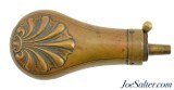 Antique Shell Style Pistol Powder Flask - Image 1 of 6