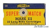 Western Super-Match Mark III 22 LR Ammunition Full Box - 1 of 7