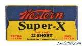 Crisp 1946 Western Super-X 22 Short Ammo Full Box - 1 of 7