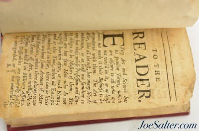 Rare 1708 Original British Military Dictionary with Sea-Dictionary & Navigation - Image 4 of 4