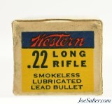 Western "Bullseye" Target Non Corrosive Logo 22 LR Ammo Full Box 1931 - 4 of 6