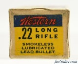 Western "Bullseye" Target Non Corrosive Logo 22 LR Ammo Full Box 1931 - 3 of 6