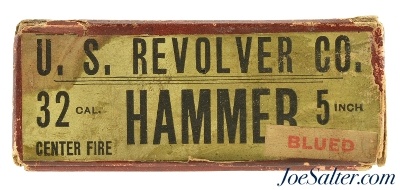 Original U.S. Revolver Co. 32cal. Hammer 5" Red Box 1920’s-30’s - Image 1 of 7