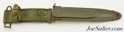 Vietnam Era US M7 Bayonet BOC with US M8A1 Scabbard PWH M-16 - Image 7 of 7