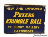 Peters Krumble Ball 22 Short Gallery Ammo Commerical 1962 Issue Full 250 Rds - Image 3 of 7