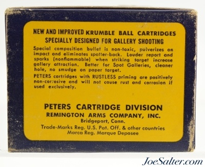 Peters Krumble Ball 22 Short Gallery Ammo Commerical 1962 Issue Full 250 Rds - Image 6 of 7