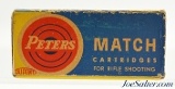 Peters Match 22 LR Ammo Full Box 1953 Issues "Unique" Bullet - 4 of 7