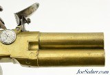 British Brass Frame Flintlock Tap-Action Pistol by J. & W. Richards - Image 4 of 12