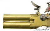 British Brass Frame Flintlock Tap-Action Pistol by J. & W. Richards - Image 7 of 12