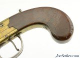 British Brass Frame Flintlock Tap-Action Pistol by J. & W. Richards - Image 5 of 12
